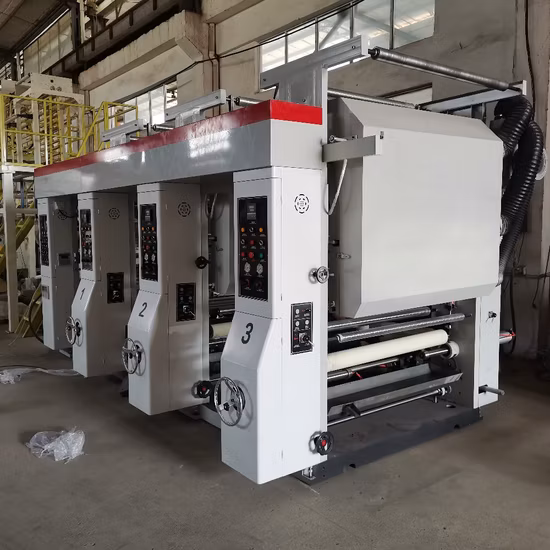 High Speed PVC UV Foil BOPP PE Inline Large Format 2 4 5 6 Color Label Paper Cup Plastic Film Bag Flexography Printing Machine Price