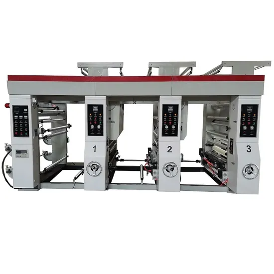 High Speed PVC UV Foil BOPP PE Inline Large Format 2 4 5 6 Color Label Paper Cup Plastic Film Bag Flexography Printing Machine Price