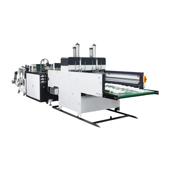 Made in China Double Lines High Speed Carry Handle Bag Vest Bag Fruit Bag Eco-Friendly Plastic Bag Making Machine Supplier
