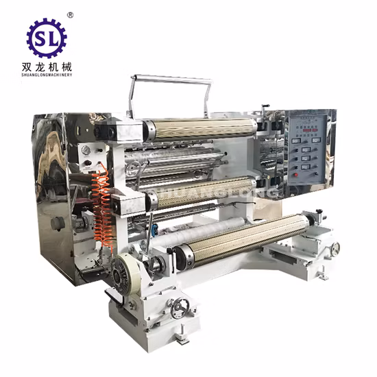 Customized Film Cutting Roll Slitter Rewinder PVC Label High Speed Slitting Machine