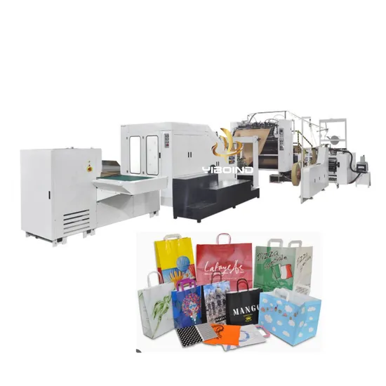 2개의 색깔, 선에 4개의 색깔을 가진 기계 사각 바닥을 만드는 종이 봉지